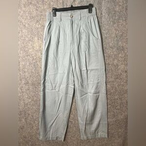 Madewell Women's Size 8T‎ pleated wide leg Light Gray Chinos trousers